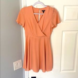 Express coral mini dress